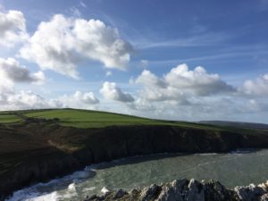 Ceredigion Coastline looking from Mwnt