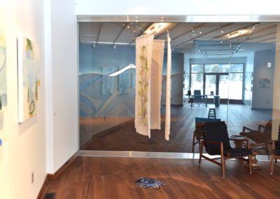 mixed media textile installation