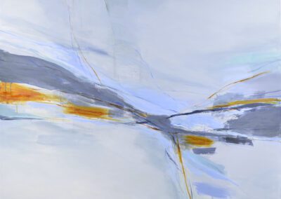 Original mixed media abstract painting commission by Julia Rymer